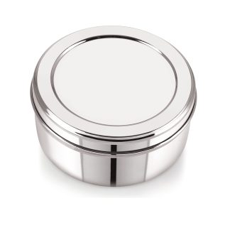 neelam - SPDB008P Stainless Steel 8 26G Puri Dabba, 550 ml, Silver